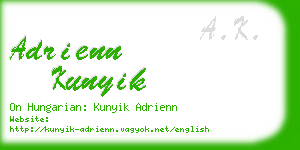 adrienn kunyik business card